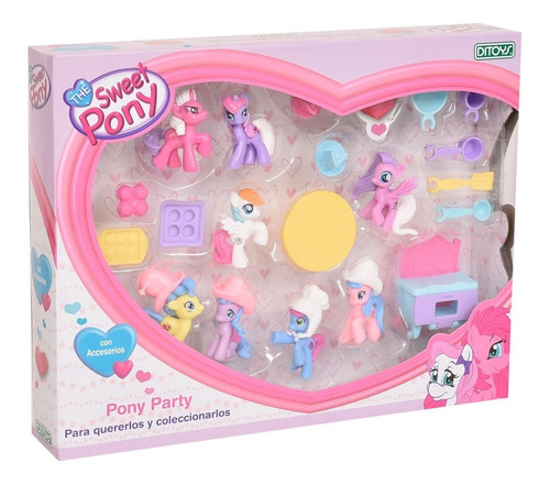 My Sweet Pony Set Figuras X 8 Y Accesorios Lny 2087