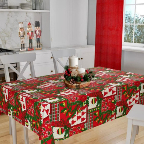 Toalha De Mesa Estampada 2,50x1,45 Lindas Estampas 8 Lugares