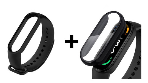 Pulseira + Case Para Mi Band 5 E 6 Silicone Cores Diversas