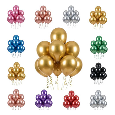 50 Balão Metalizado Bexiga Nº 10 Dourado Decoração para Festa Aniversário | MercadoLivre