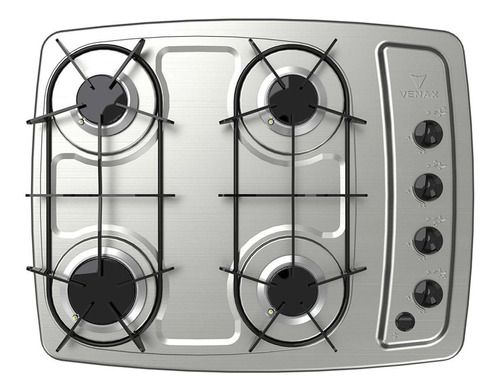 Fogão Cooktop Gás Venax Cook 4 Inox 127v/220v