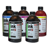 5 X 500ml Tinta Para Hp Impressora Tank 517 Gt51 Gt52 Gt53