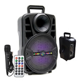 Caixa Som Bluetooth Amplificada 1000w Com Microfone Karaoke