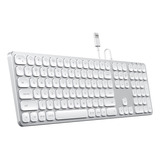 Teclado Usb Satechi De Aluminio Con Cable Para Mac - Inglés