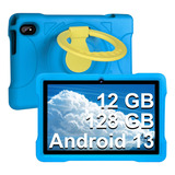 Tablet Para Niños Aocwei X700 10.1  12+128gb Con Funda Azul
