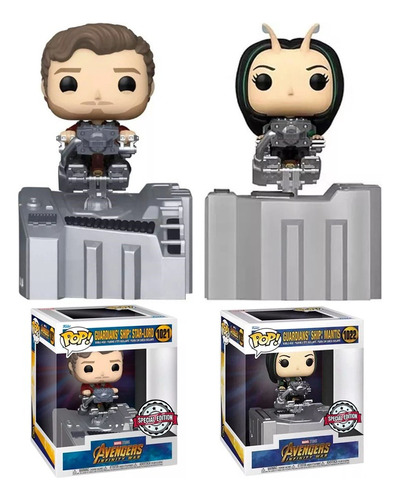 Kit Funko Pop Ship Star Lord Quill 1021+ Mantis 1022 Special