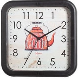 Relógio Parede 23cm Silencioso Preto Cozinha Herweg 660052s