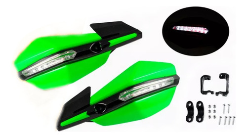 Ppu-011ve Protectores De Puños Led Verdes