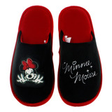 Disney Pantufla Minnie Mouse Suave Confort Negro Mujer 83124