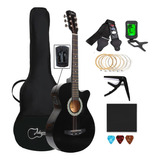 Jidyous-guitarra Acústica De 38 Inch,con Funda  Y Accesorios