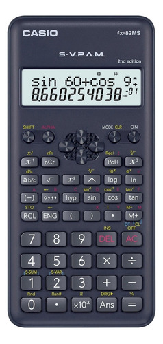Calculadora Científica Casio Fx 82 Ms Original 240 Funções