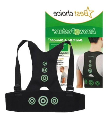 Faja Corrector Postura Postural Lumbar Espalda Mujer Hombr F