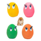 Lanco Squeaky Dog Toys Bolas Huevos - Extra Pequeño (2.5) - 