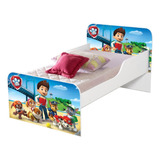 Mini Cama Infantil Para Meninos Com Colchão Cor Patrulha 3