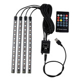 Luz De Tira Llevada Coche Remoto 12v Sonido Luz, Función Tir