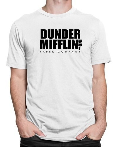 Camiseta The Office Dunder Mifflin Camisa Séries Geek Nerd