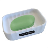 Jabonera Soap Dish Blanca Para Baño Deco Baluni