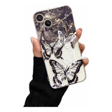 Funda Para iPhone 15 Pro Max Mariposas Nena Transparente