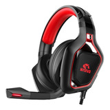 Auricular Marvo Pro H8960 Ps4 Xbox Pc Gamer Led Red