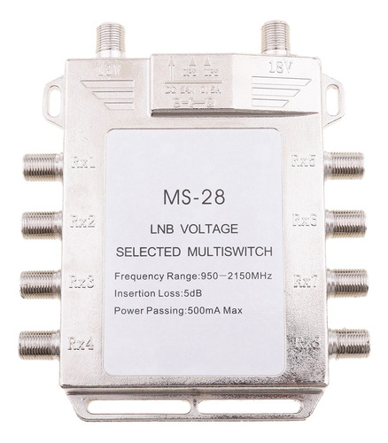 Interruptor Multifaixa Via Satélite Diseqc 0/tone 2x8 Tons