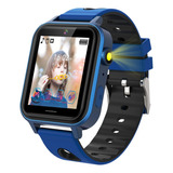 Reloj Inteligente P/niños Jianyana C/linterna - Azul C/negro