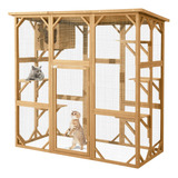 Jovno Casa Grande Para Gatos Al Aire Libre Catio Kitty Con