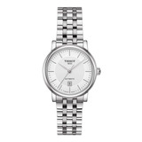 Reloj Tissot Carson Mujer Automatico Esfera Plateada Boleta