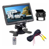 Kit Rc 24v Car Camera Rear View Ir Night Vision + Monitor 7