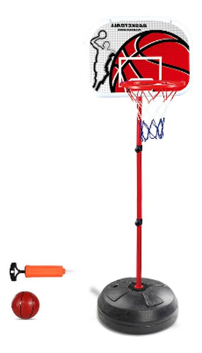 Torre Tablero Aro Basketball Malla Inflador+ Balón+ Inflador