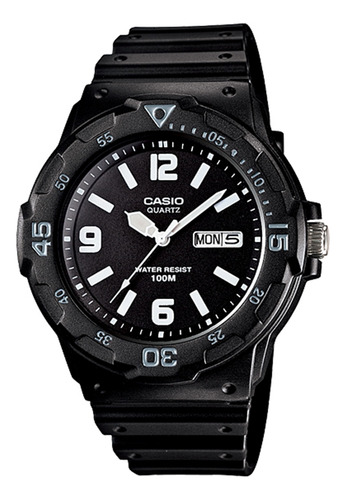 Reloj Casio Para Hombre Mrw200h-1b2v Pulso En Resina Color