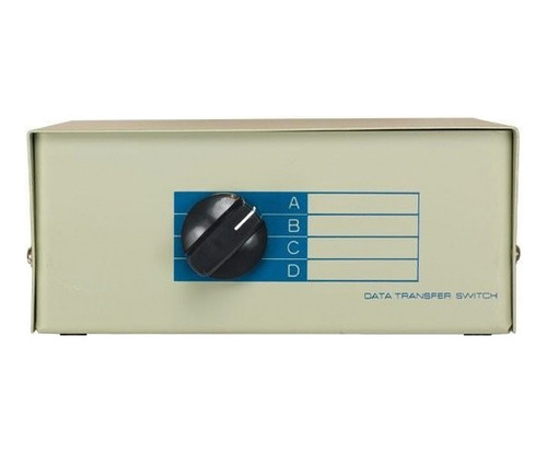 Data Switch Paralelo Manual Db25-4 / 4pc A 1 Impresora / Box