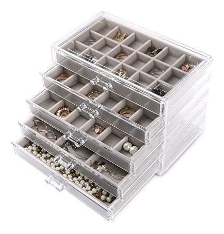 Organizador De Joyas De Acrilico Frebeauty, Caja Organizado