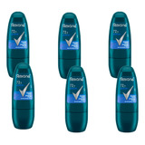 Kit 6 Desodorante Roll On Rexona Active Dry 72h Men 30ml