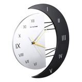 Reloj De Pared, Diseño Moderno, Hueco, De Madera, Forma De L