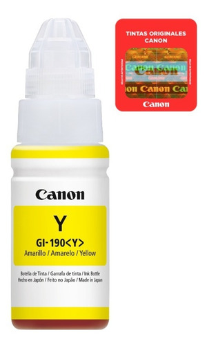 Botella De Tinta Canon Gi-190 Y