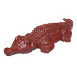 Estatueta De Crocodilo Ornamento Decoração Chá Amantes