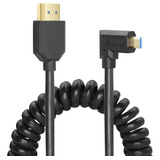 Yacsejao Cable Micro Hdmi A Hdmi Espiral 8k Hdmi 2.1 Cable