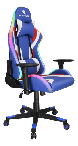 Silla Gamer Black Rgb Control Remoto Mod Pro 700 Blue