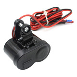 Tomada Carregador Para Moto 12v 5v Usb Carrega Celular Gps