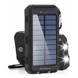 Solar Charger Solar Power Bank 20000mah Waterproof Portable 