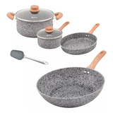 Set Hudson Original Wok Induccion Granito Stone  Antiadheren