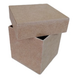 5 Cajas De Madera Mdf 3 Mm. 9×9×10 Cm.