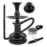 Narguile Complet Black Hookah Mini Monster Fogareiro+ Brinde