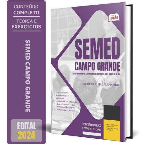 Apostila Semed Campo Grande Ms 2024 Professor Educação