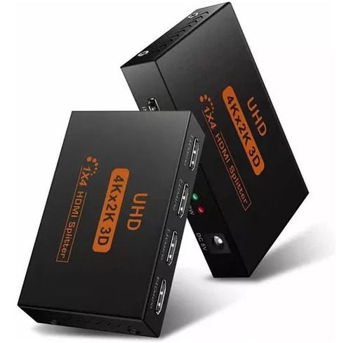 Caja Hdmi Activa Splitter 1 X 4 Metálica Alta Definición 4k.