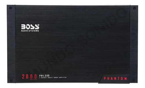 Amplificador Boss Phantom Ph4.500 4 Canales 2000watts
