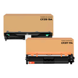 Combo Toner Cf217a + Tambor Cf219a Compatível P/ Hp M130fw