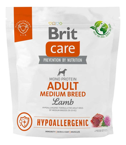 Brit Care Perro Adulto Medium Breed Lamb Rice 1kg