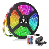 Cinta De Luz Led Multicolor Rgb 10 Metros Tira Led + Control