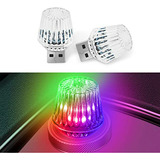 2 Luces Usb Nocturnas, Lámpara De Ambiente Portátil En Forma